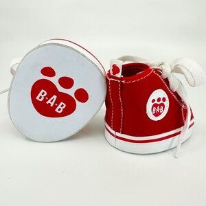 Build A Bear Workshop Red Canvas Hi Top High Top Shoes Sneakers Lace Up
